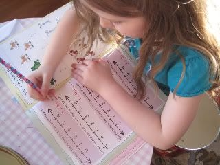 em math For the first time ever, Em liked doing the number lines