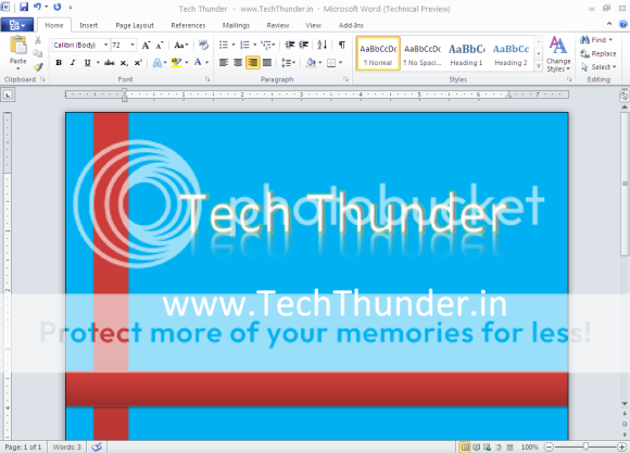 Microsoft Office Word 2010 Exclusive Screenshots